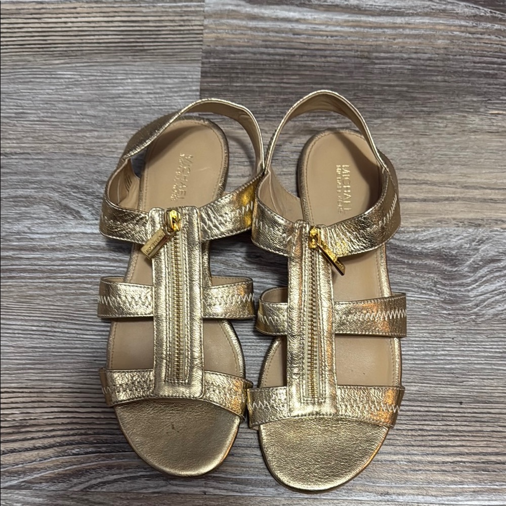 Michael Kors Metallic Gold Sandals